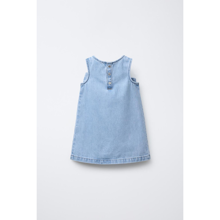 ДЖИНСОВОЕ ПЛАТЬЕ С БАНТОМ