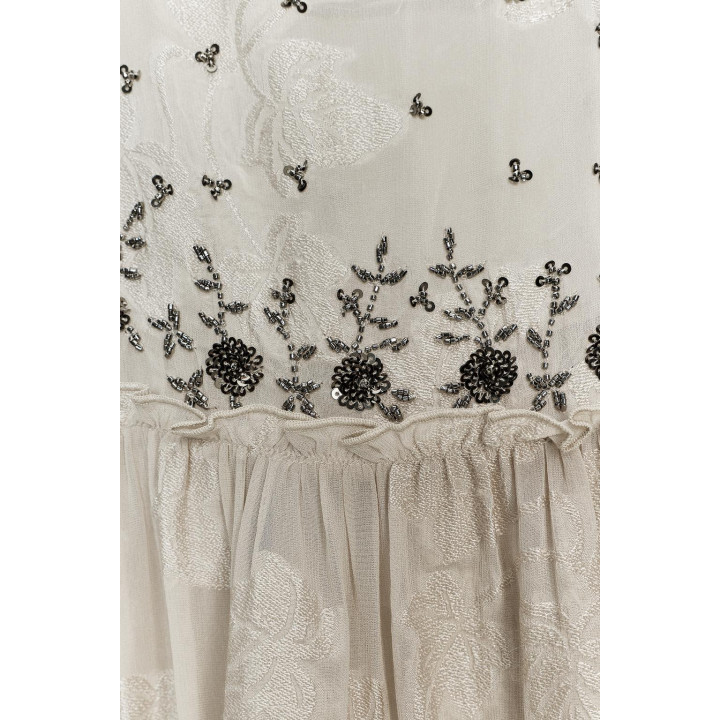 ЖАККАРДОВЫЙ ТОП НА БРЕТЕЛЯХ — ZW COLLECTION