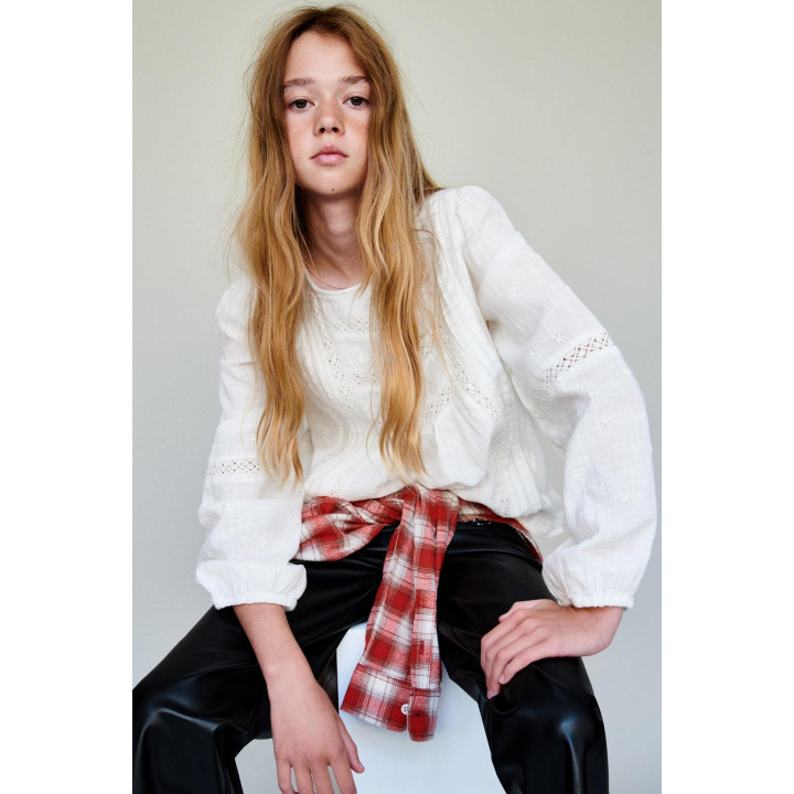 РОМАНТИЧНАЯ РУБАШКА С ЦВЕТАМИ