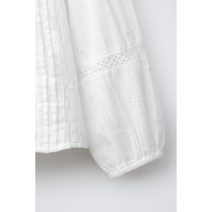 РОМАНТИЧНАЯ РУБАШКА С ЦВЕТАМИ