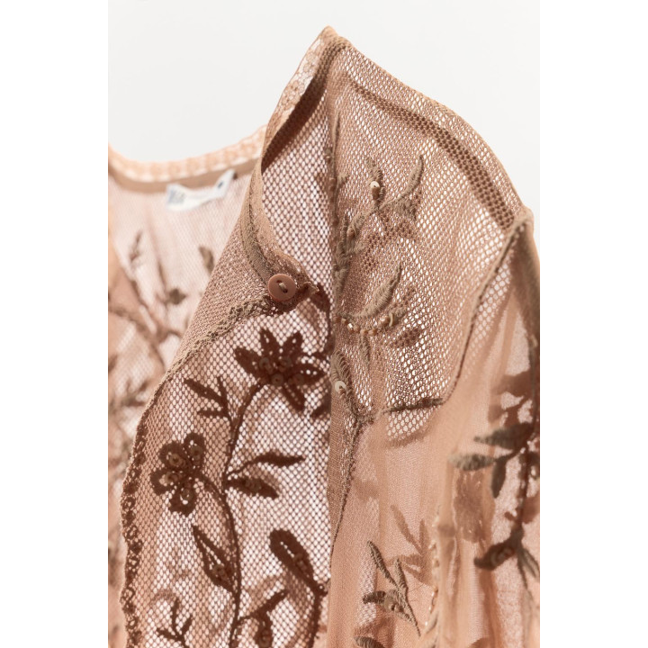 ТОП-НАКИДКА GEORGETTE С ВЫШИВКОЙ, ЛИМИТИРОВАННАЯ СЕРИЯ