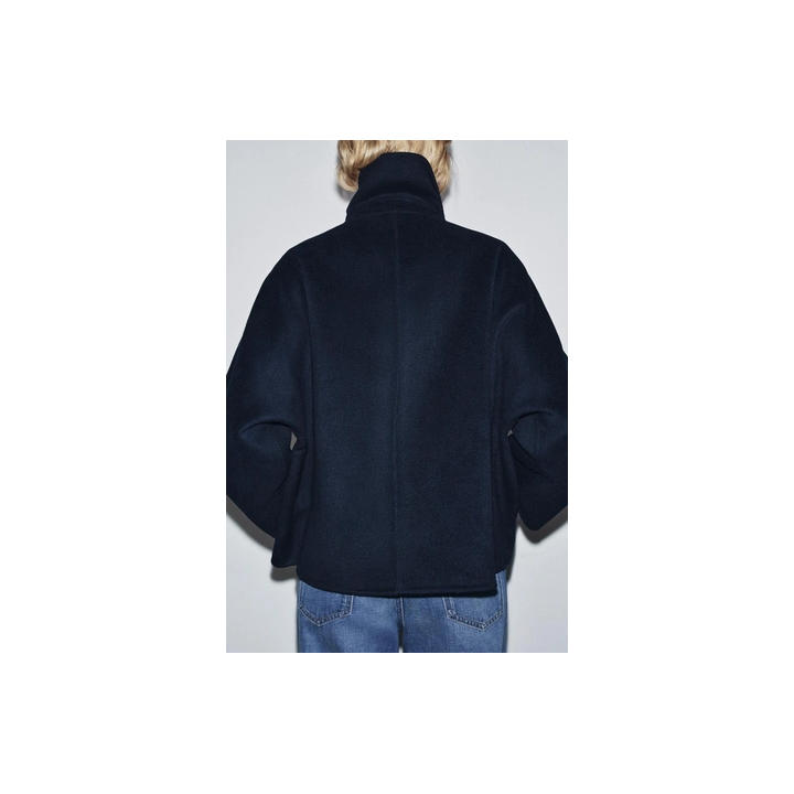 ПАЛЬТО С ВОРОТНИКОМ ИЗ ИСКУССТВЕННОГО МЕХА И ШЕРСТИ — ZW COLLECTION