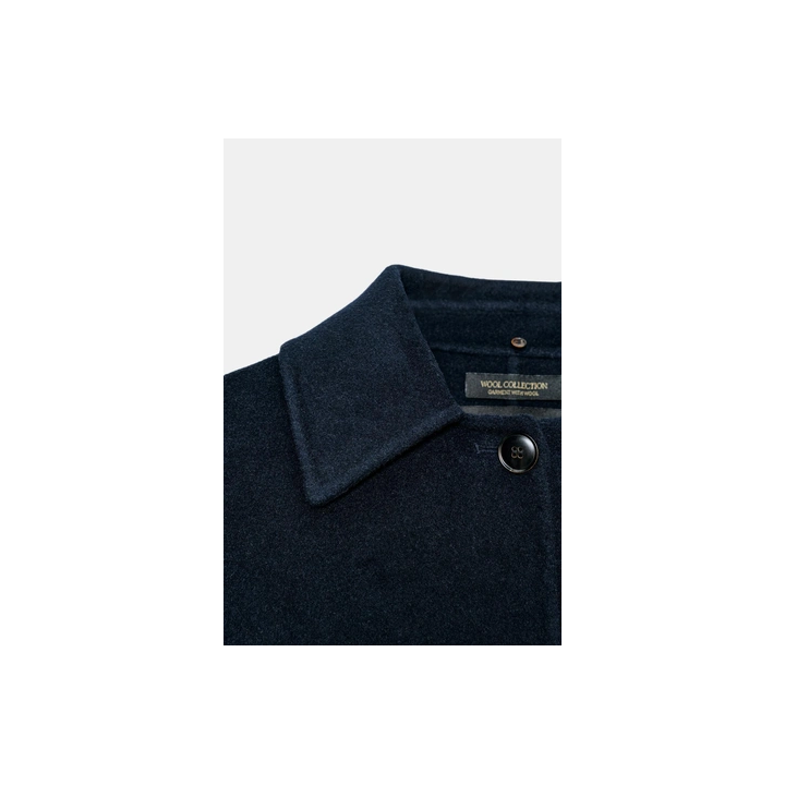 ПАЛЬТО С ВОРОТНИКОМ ИЗ ИСКУССТВЕННОГО МЕХА И ШЕРСТИ — ZW COLLECTION