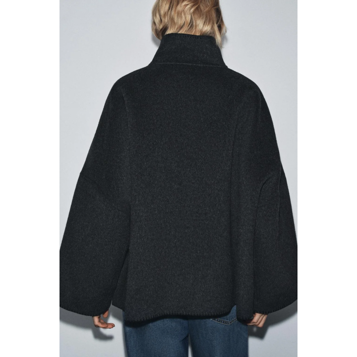 КОРОТКОЕ ПАЛЬТО ИЗ СМЕСОВОЙ ШЕРСТИ — ZW COLLECTION