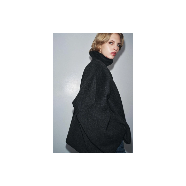 КОРОТКОЕ ПАЛЬТО ИЗ СМЕСОВОЙ ШЕРСТИ — ZW COLLECTION