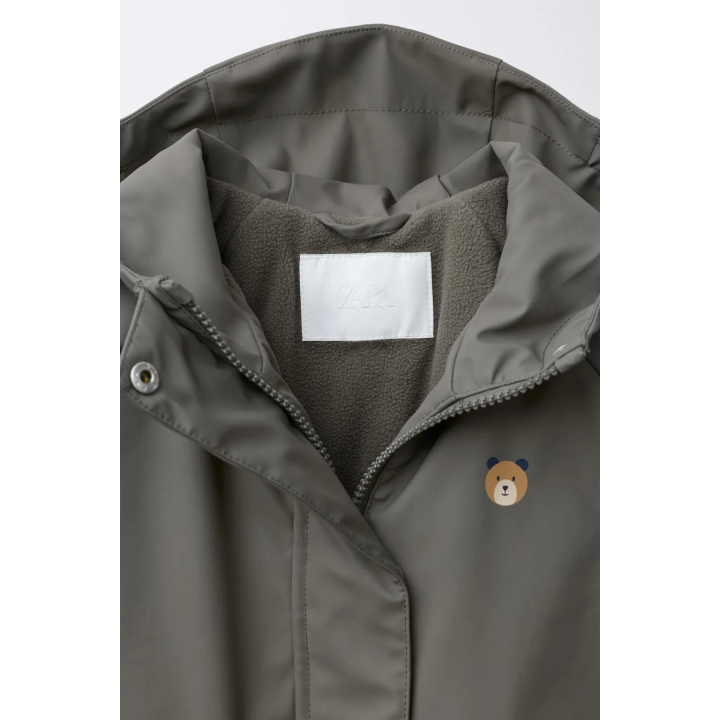 ПРОРЕЗИНЕННЫЙ ДОЖДЕВИК WATER RESISTANT С ФЛИСОВОЙ ПОДКЛАДКОЙ