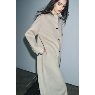 ДЛИННОЕ ПАЛЬТО ИЗ СМЕСОВОЙ ШЕРСТИ — ZW COLLECTION LIMITED EDITION