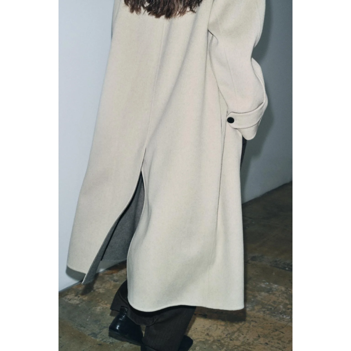 ДЛИННОЕ ПАЛЬТО ИЗ СМЕСОВОЙ ШЕРСТИ — ZW COLLECTION LIMITED EDITION