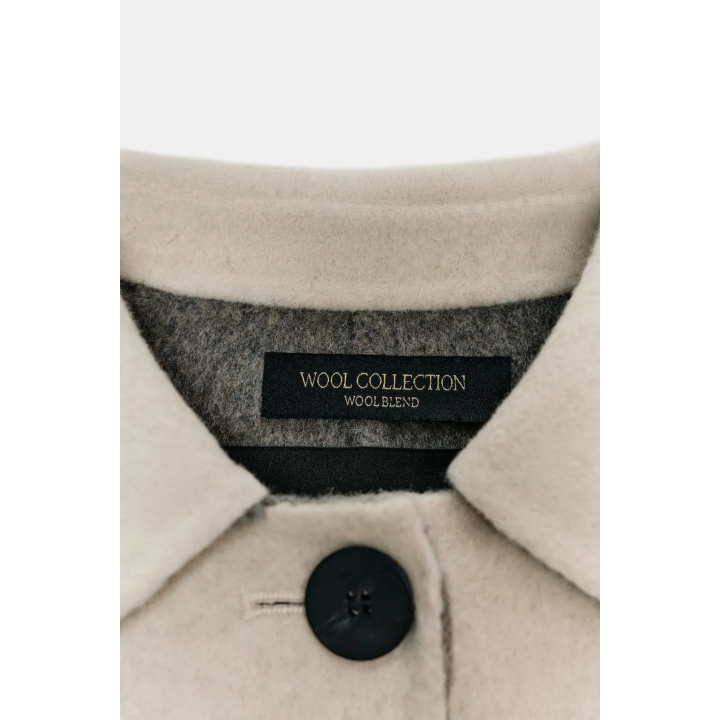 ДЛИННОЕ ПАЛЬТО ИЗ СМЕСОВОЙ ШЕРСТИ — ZW COLLECTION LIMITED EDITION