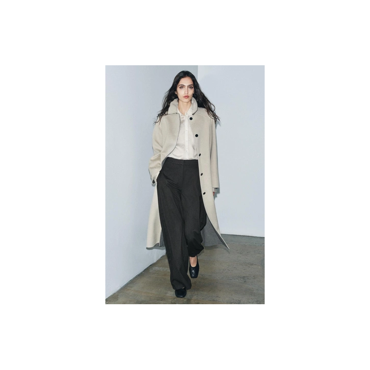 ДЛИННОЕ ПАЛЬТО ИЗ СМЕСОВОЙ ШЕРСТИ — ZW COLLECTION LIMITED EDITION