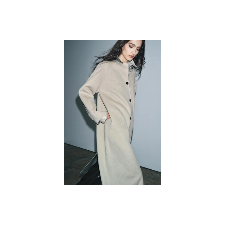 ДЛИННОЕ ПАЛЬТО ИЗ СМЕСОВОЙ ШЕРСТИ — ZW COLLECTION LIMITED EDITION