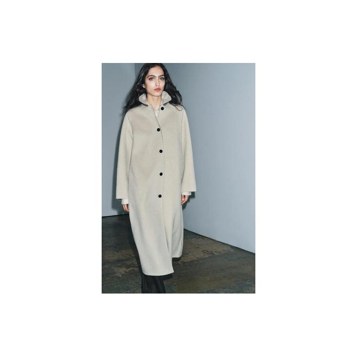 ДЛИННОЕ ПАЛЬТО ИЗ СМЕСОВОЙ ШЕРСТИ — ZW COLLECTION LIMITED EDITION