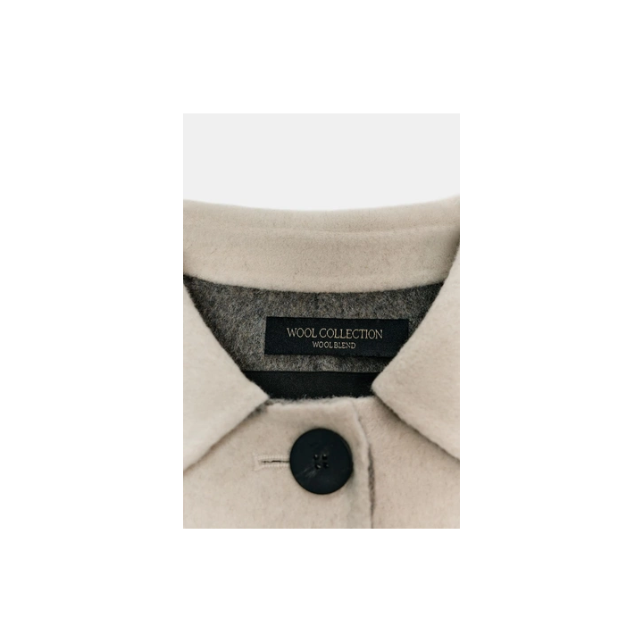 ДЛИННОЕ ПАЛЬТО ИЗ СМЕСОВОЙ ШЕРСТИ — ZW COLLECTION LIMITED EDITION