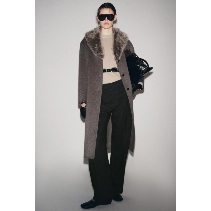 ПАЛЬТО ИЗ СМЕСОВОЙ ШЕРСТИ — ZW COLLECTION LIMITED EDITION