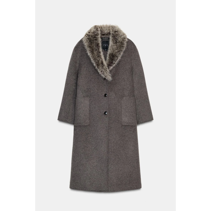 ПАЛЬТО ИЗ СМЕСОВОЙ ШЕРСТИ — ZW COLLECTION LIMITED EDITION