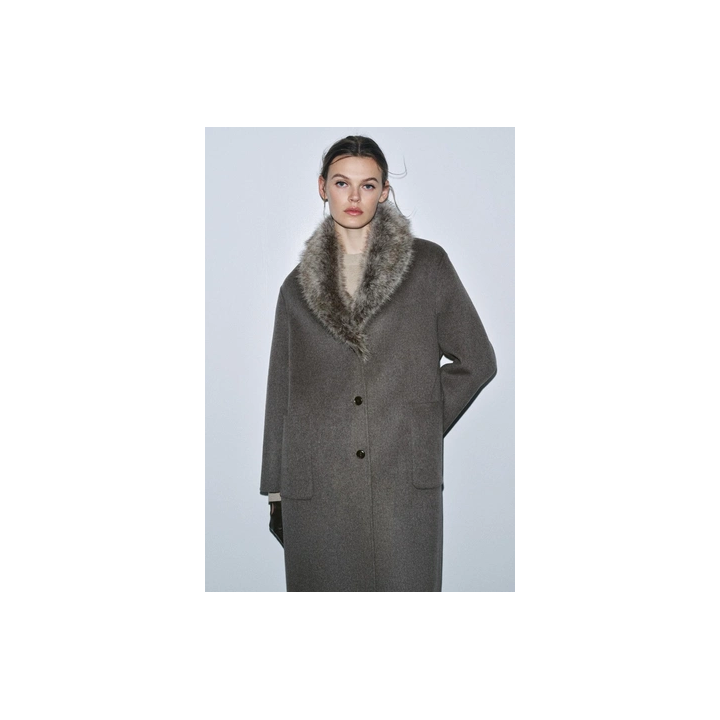 ПАЛЬТО ИЗ СМЕСОВОЙ ШЕРСТИ — ZW COLLECTION LIMITED EDITION