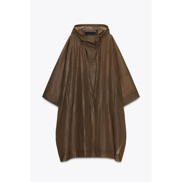 ПЛАЩ-ДОЖДЕВИК ОВЕРСАЙЗ С КАПЮШОНОМ — ZW COLLECTION