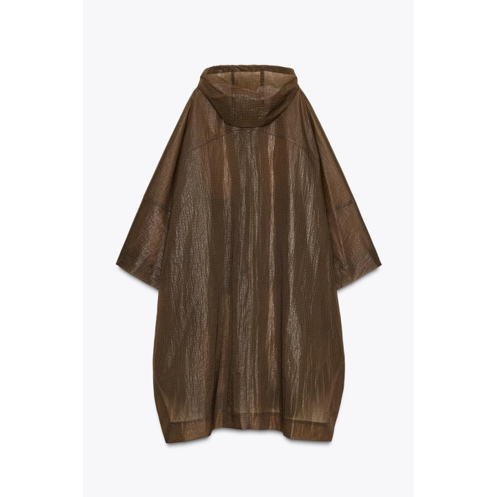 ПЛАЩ-ДОЖДЕВИК ОВЕРСАЙЗ С КАПЮШОНОМ — ZW COLLECTION