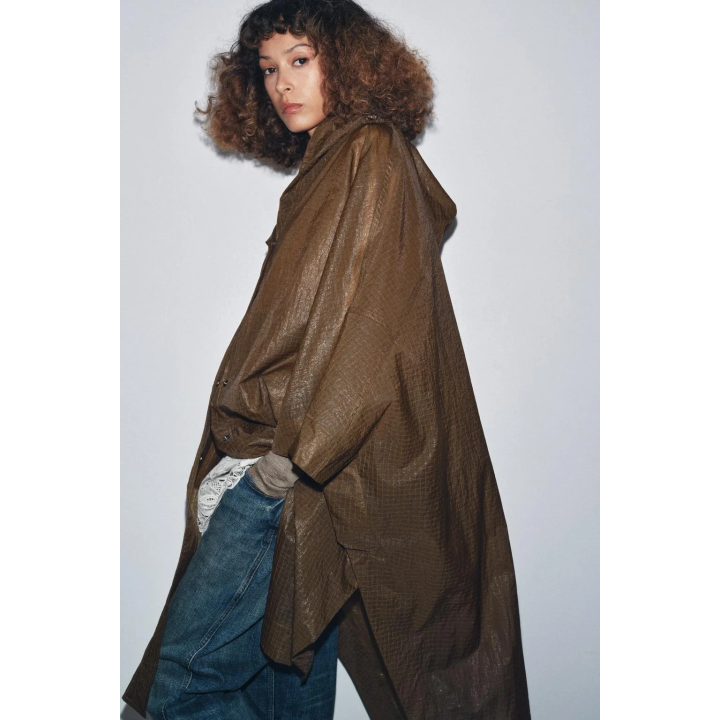 ПЛАЩ-ДОЖДЕВИК ОВЕРСАЙЗ С КАПЮШОНОМ — ZW COLLECTION