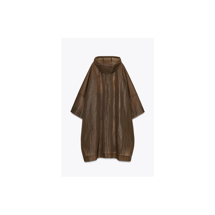 ПЛАЩ-ДОЖДЕВИК ОВЕРСАЙЗ С КАПЮШОНОМ — ZW COLLECTION