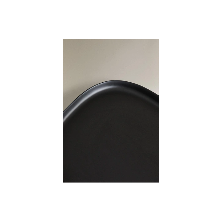LARGE BLACK RESIN BATHROOM TRAY