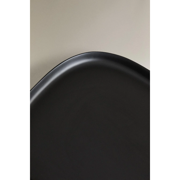LARGE BLACK RESIN BATHROOM TRAY