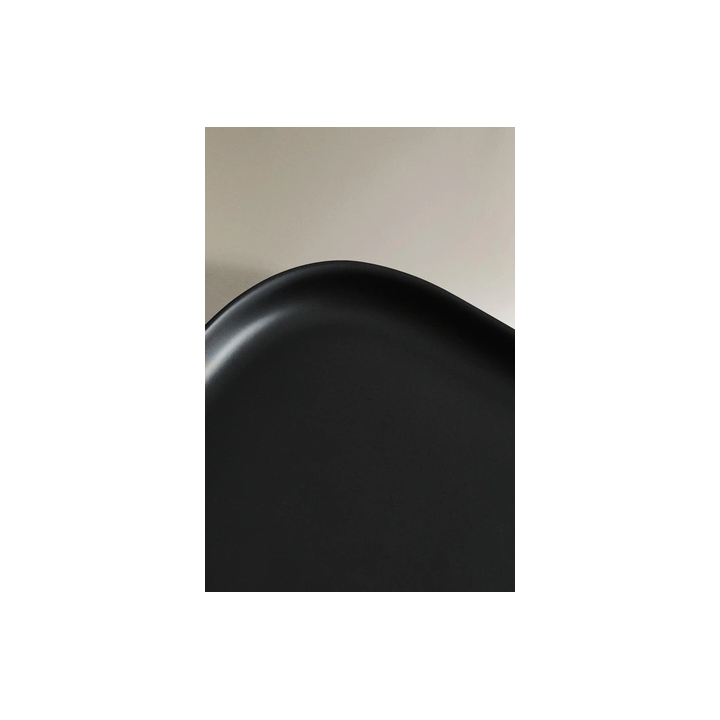 BLACK RESIN BATHROOM TRAY