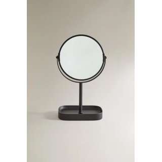 BLACK RESIN VANITY MIRROR