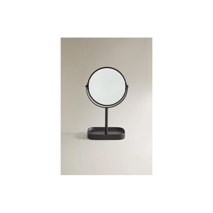 BLACK RESIN VANITY MIRROR