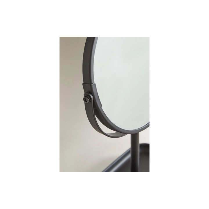 BLACK RESIN VANITY MIRROR