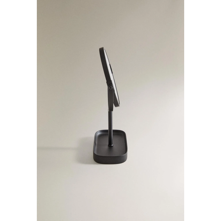 BLACK RESIN VANITY MIRROR