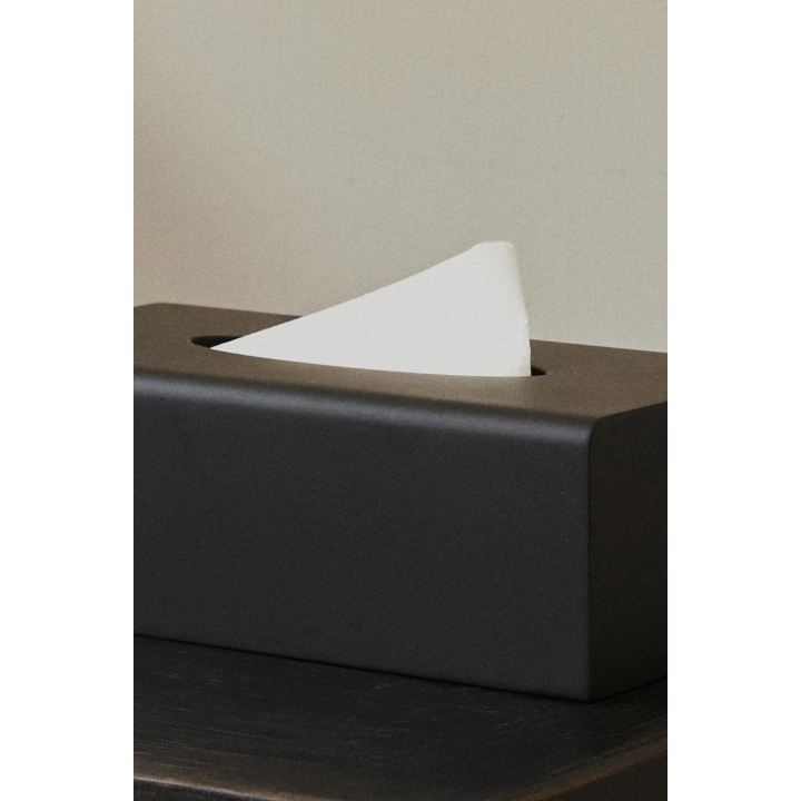 BLACK RESIN TISSUE BOX