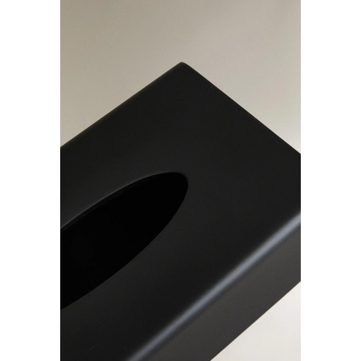 BLACK RESIN TISSUE BOX