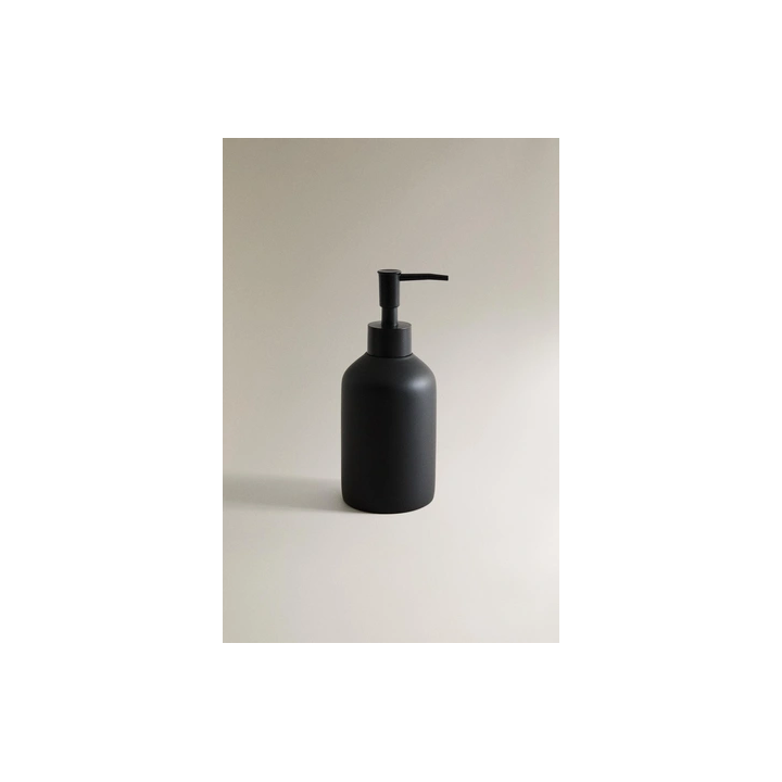 BLACK RESIN SOAP DISPENSER