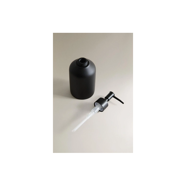 BLACK RESIN SOAP DISPENSER