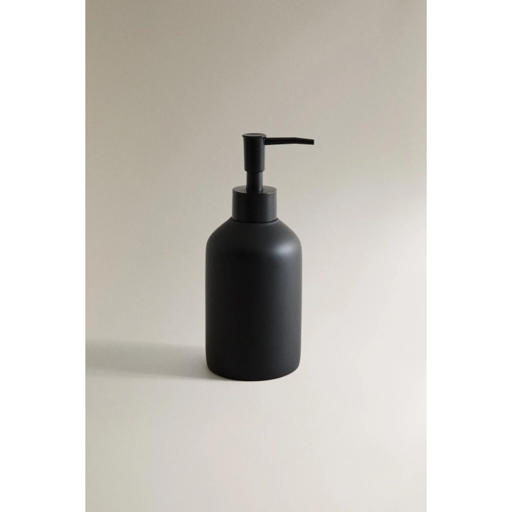 BLACK RESIN SOAP DISPENSER