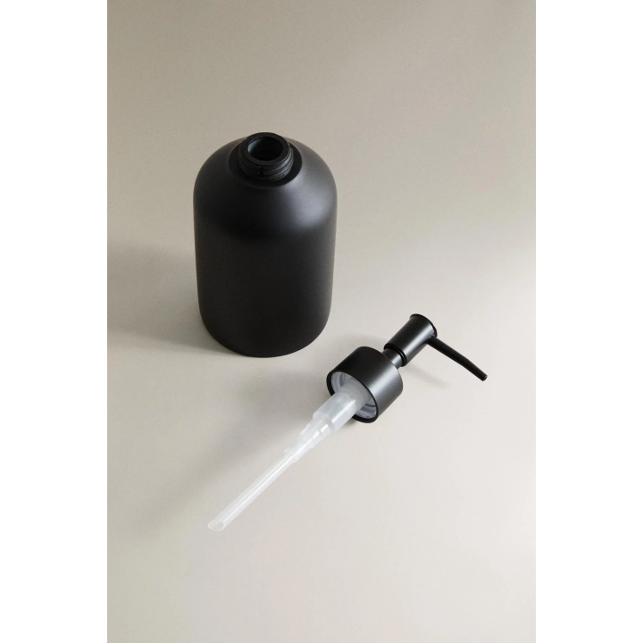BLACK RESIN SOAP DISPENSER