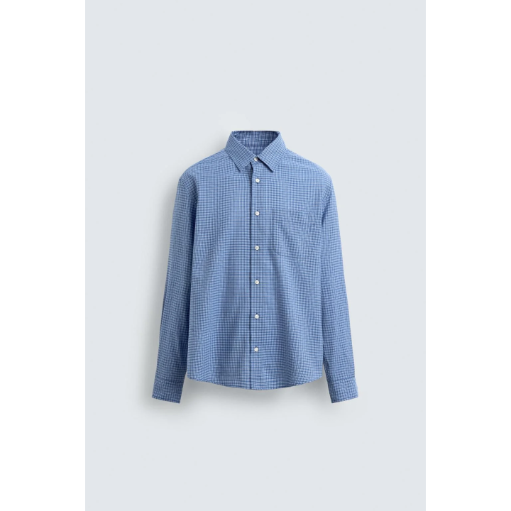 РУБАШКА В КЛЕТКУ С КАРМАНОМ