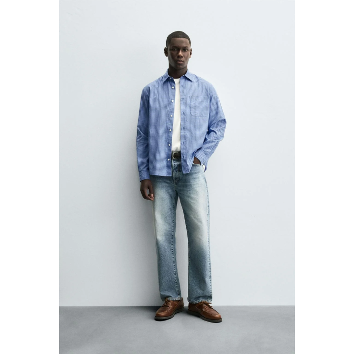 РУБАШКА В КЛЕТКУ С КАРМАНОМ