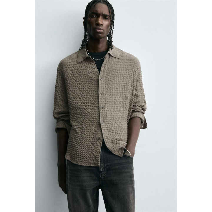 РУБАШКА В КЛЕТКУ СТРУКТУРНАЯ