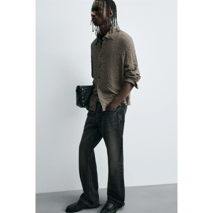 РУБАШКА В КЛЕТКУ СТРУКТУРНАЯ