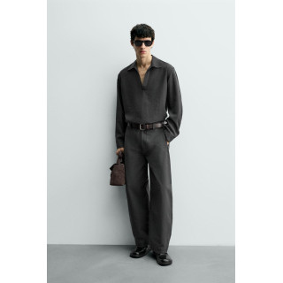 ПОЛО ИЗ СТРУЯЩЕЙСЯ ТКАНИ