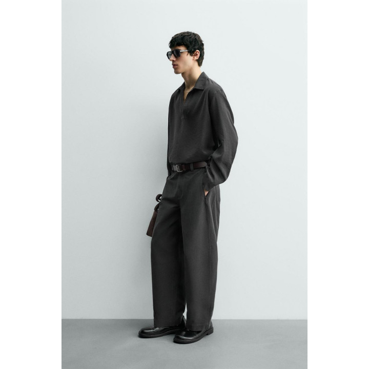 ПОЛО ИЗ СТРУЯЩЕЙСЯ ТКАНИ