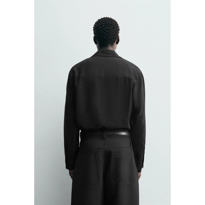 РУБАШКА-ПОЛО СТРУЯЩЕГОСЯ ПОКРОЯ