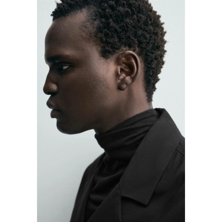 РУБАШКА-ПОЛО СТРУЯЩЕГОСЯ ПОКРОЯ