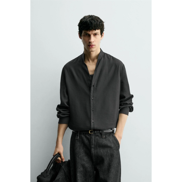 Рубашка с текстурой ткани