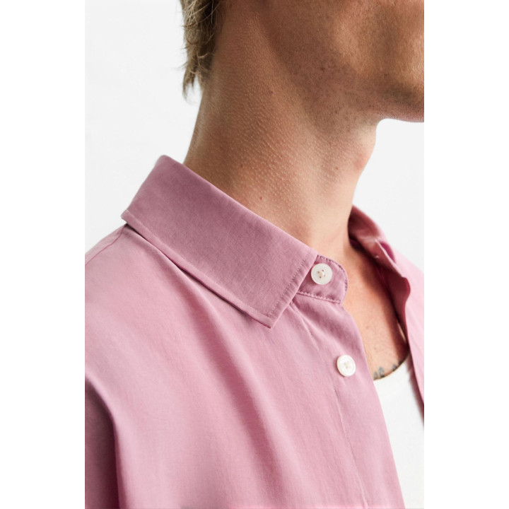 Рубашка свободного кроя из текстиля с модалом