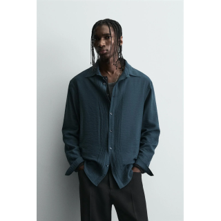 Рубашка в стиле loose fit с складками