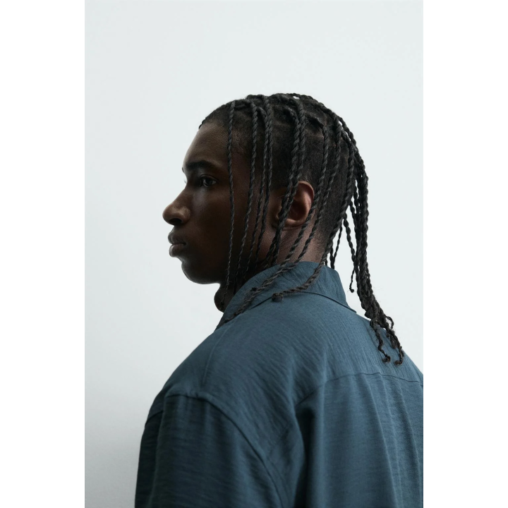 Рубашка в стиле loose fit с складками