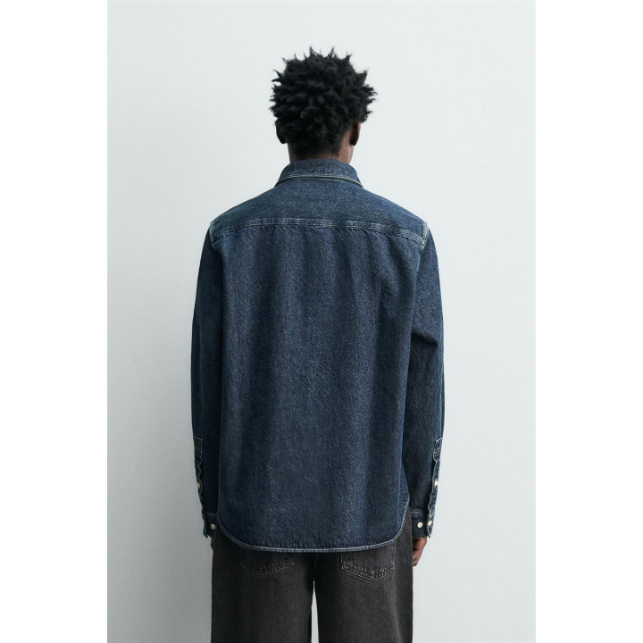 ДЖИНСОВАЯ РУБАШКА СВОБОДНОГО КРОЯ